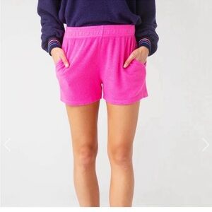 NWT Sundry pink terry cloth short
